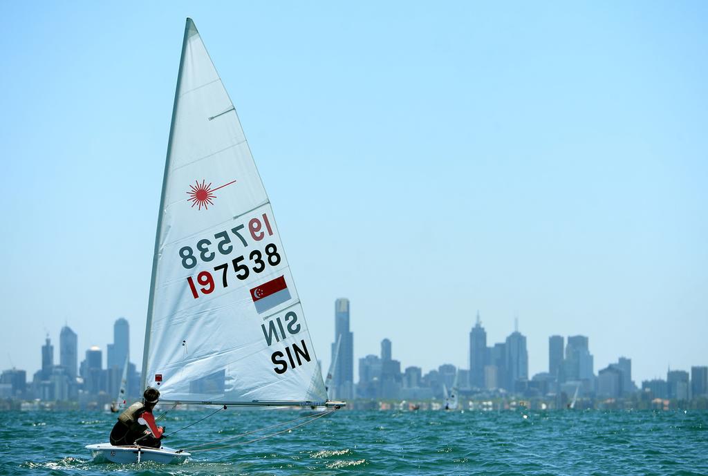 Colin Cheng - ISAF Sailing World Cup Melbourne 2014. © Jeff Crow/ Sport the Library http://www.sportlibrary.com.au